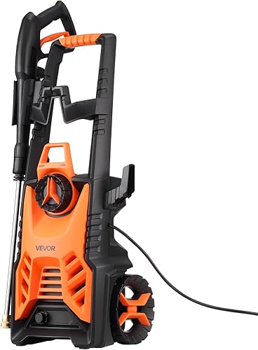 Miniatura 9 de VEVOR Lavadora a presión eléctrica, máximo 4500 PSI 3.2 GPM, limpiador de alta potencia con cañón de espuma y 4 boquillas para calzadas,
