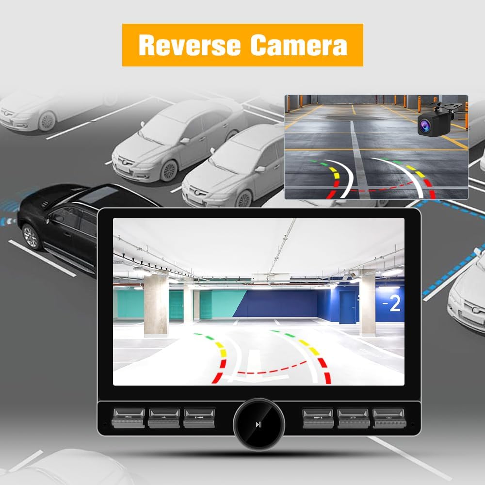 10.6 inch Car Radio Stereo Upgrade 【4+64GB】 for Jeep Wrangler JK 2007-2018 Dodge Ram 1500 2500 2009 2010 2011 2012 with CarPlay Android Auto