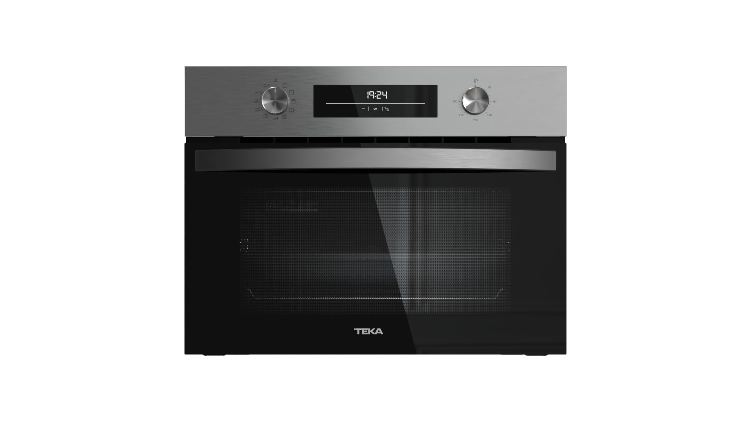 TEKA Horno Compacto PirolÃtico, 8 Funciones de Cocinado, Sistema ThermoSeal, Autolimpieza HydroClean, 45 Litros, Modelo NEO HBC 6250 P SS