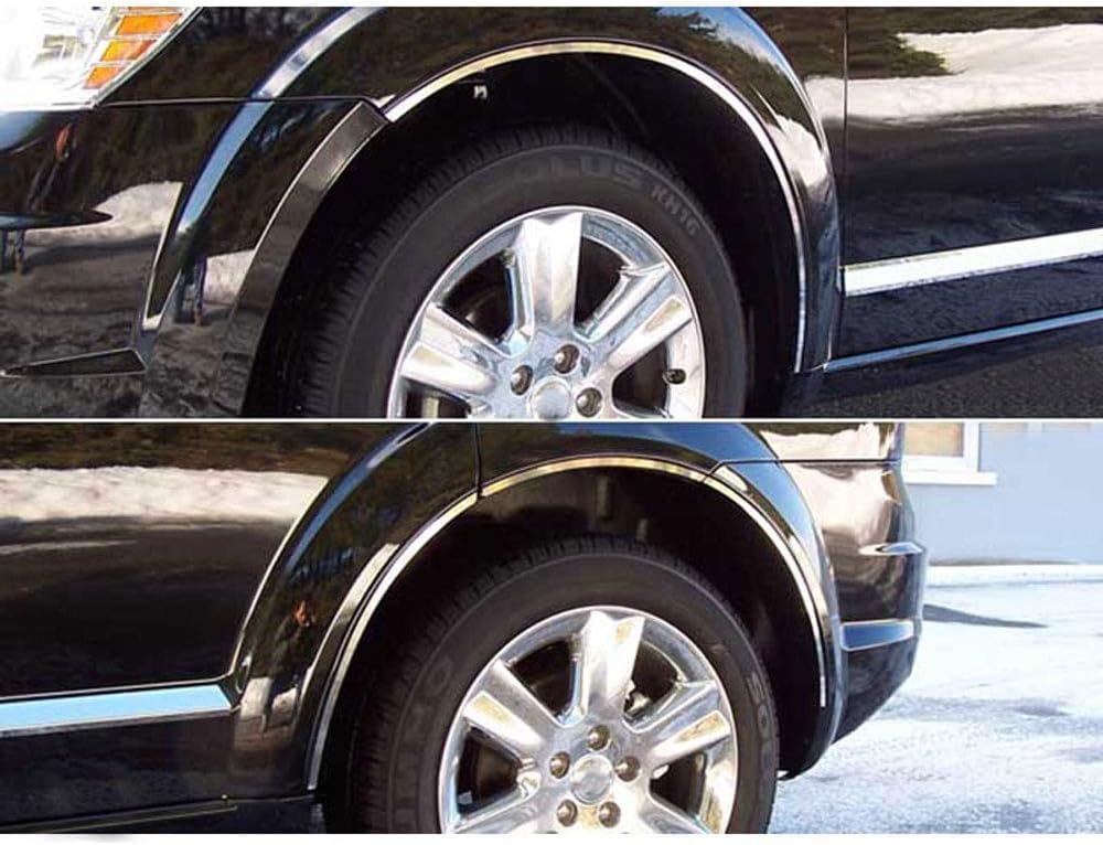 8p Luxury FX Chrome Fender Trim w/Gasket fit for Dodge Journey 2009-2020
