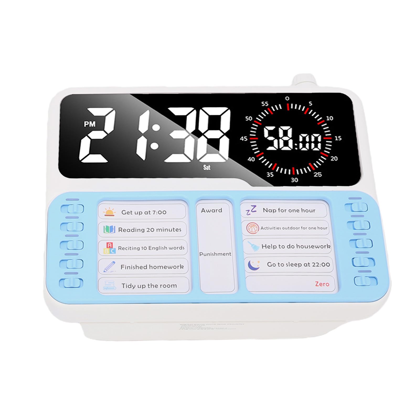 LICAEVEY Visueller Timer mit Aufgabenplan für Zuhause Klassenzimmer