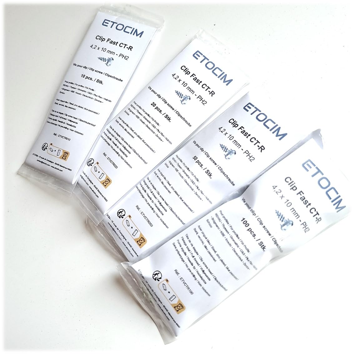 Vite a perno per falegnameria in PVC 4,2 x 10 mm PH2 CT-R – finestra e
