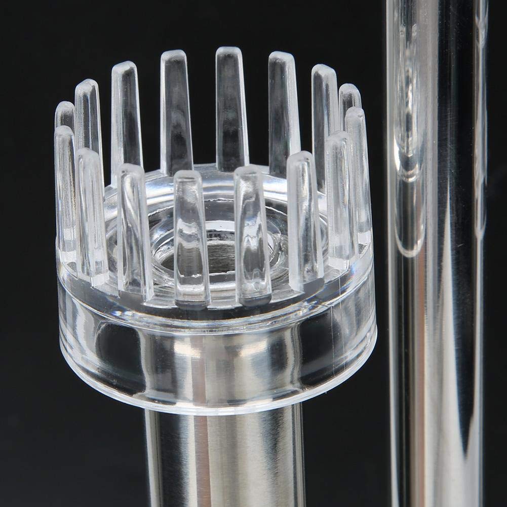 Akwarium Oil Film Skimmer Pipe, Fish Tank Filtr Rury Rury Odpływowe Ze Stali Nierdzewnej Rury Akwarium Powierzchnia Nie Skimmer (12mm)