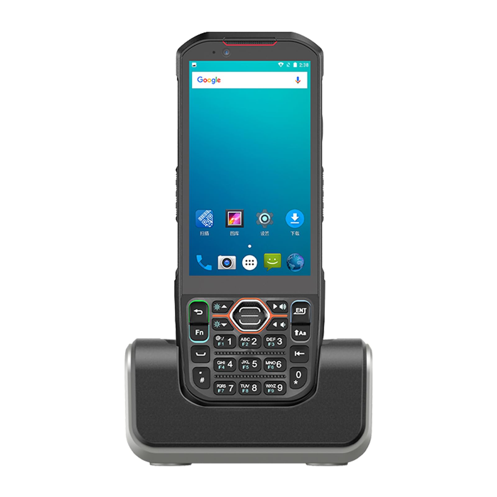 Docking Station Singola per Scanner di Codici a Barre PDA Android 13 RT-T40X, Dock di Ricarica Rapida