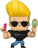 Funko Pop Animation Johnny Bravo with Mirror & Comb Vinyl Figure - 5 Inches Tall Multicolor Collectible