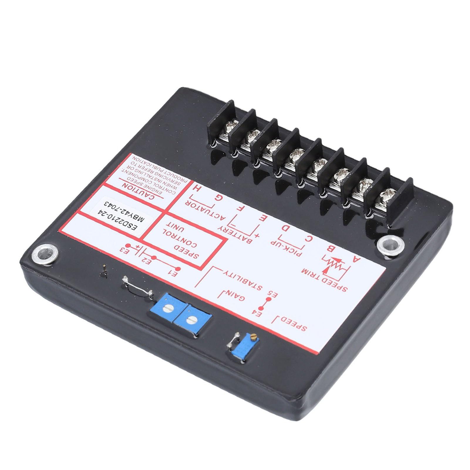 Kontroler Prędkości Generatora 12–24 V DC Natychmiastowa Reakcja Elektroniczna Tablica Sterownicza Ułatwiająca instalację, Szeroki Zakres Sterowania Siłownikiem, Zapobiega Napięciu Zwrotnemu
