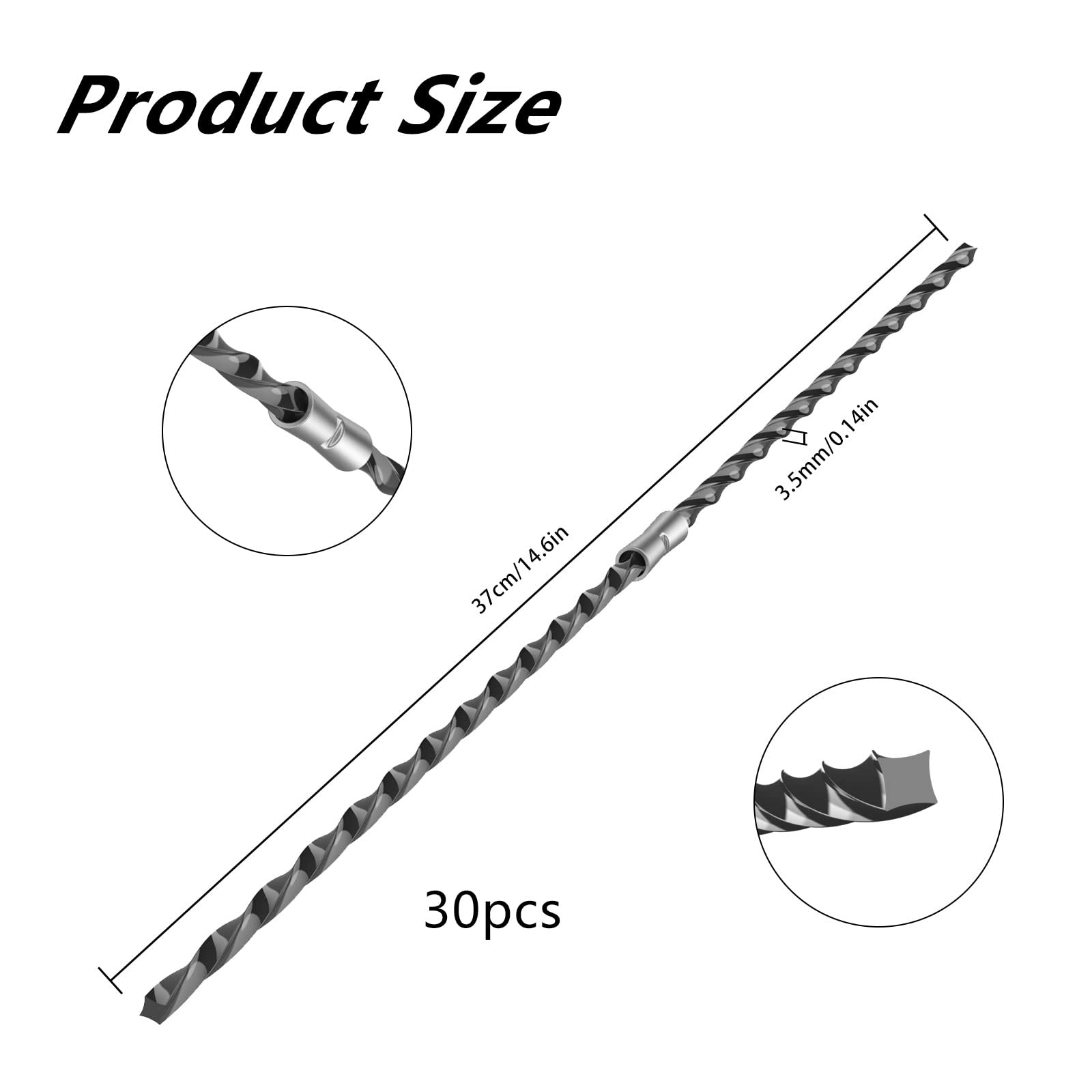 MEISO 10 Stück Ersatz-Schneidfäden Für Bosch AFS 23-37 – 3,5 Mm × 37 Cm, Extra Stark, Nylon