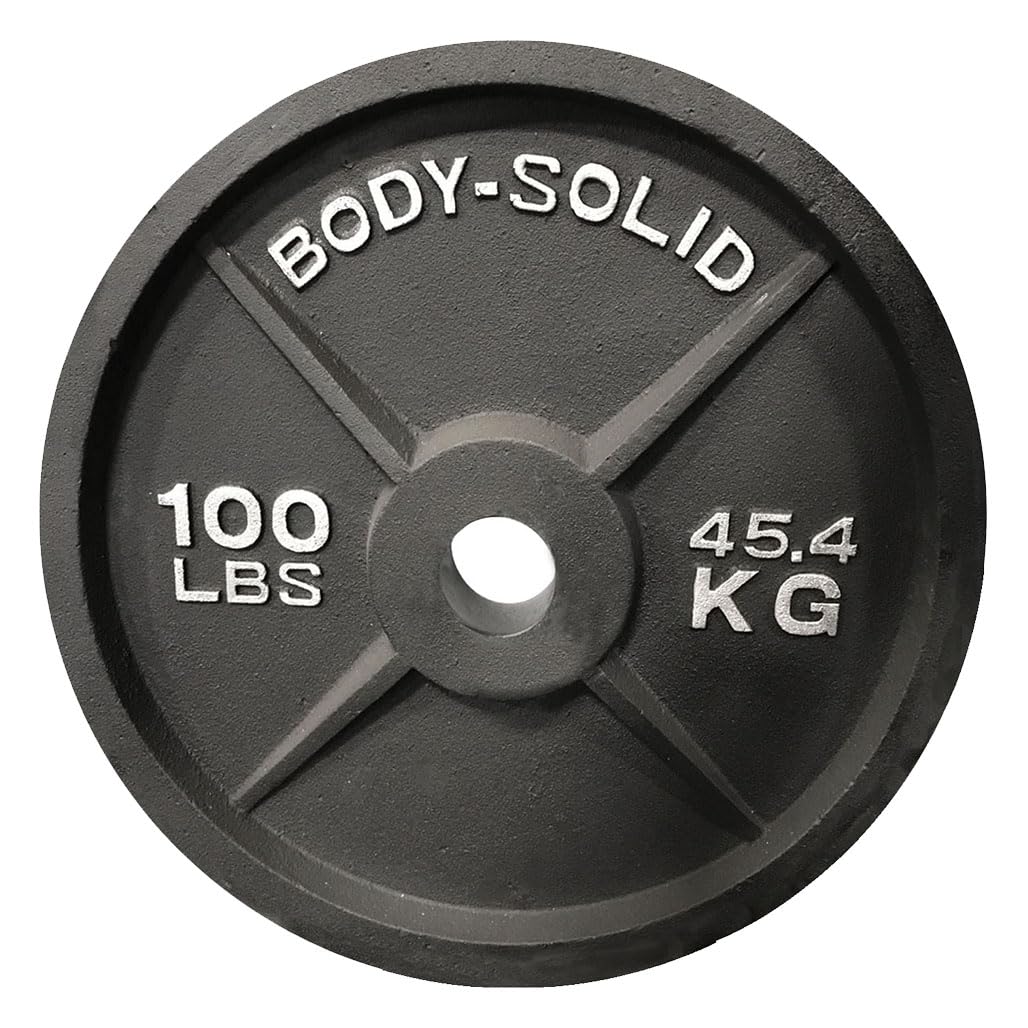 Body-Solid Cast Iron Olympic Single Weight Plate