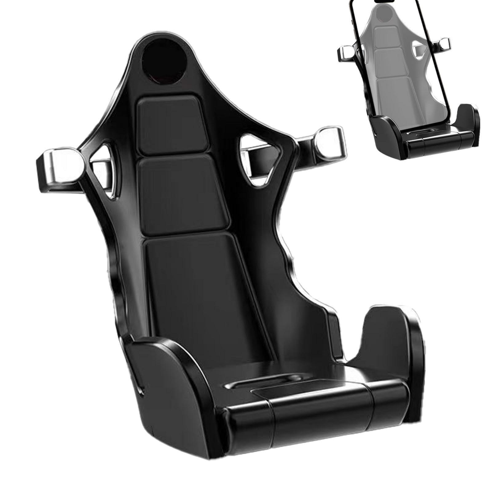 Soporte de teléfono para asiento de carreras de automóviles,Soporte de teléfono para asiento de carreras - Soporte de teléfono para rejilla de ventilación para coche | Soporte de teléfono con
