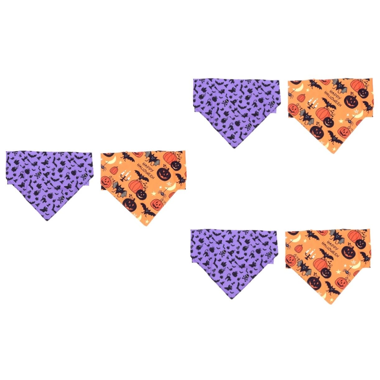 Écharpe triangulaire pour le cou pour chiens au motif d'Halloween