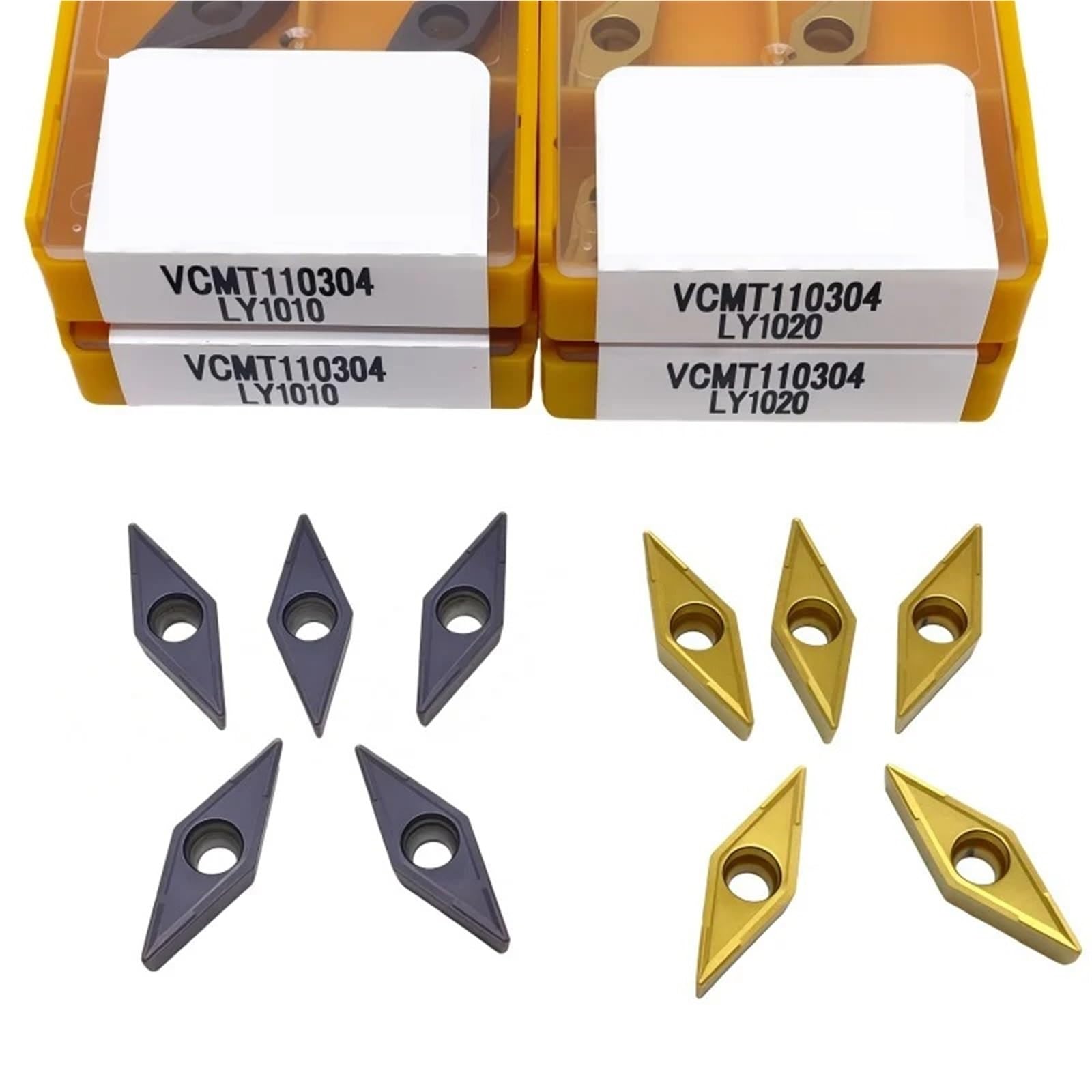 Utensili Per Tornio CNC Inserti In Metallo Duro Per Lavorazione Dei Metalli E Lavorazioni Meccaniche Di Precisione Utensili Per Tornio(VCMT160404 LY1010)