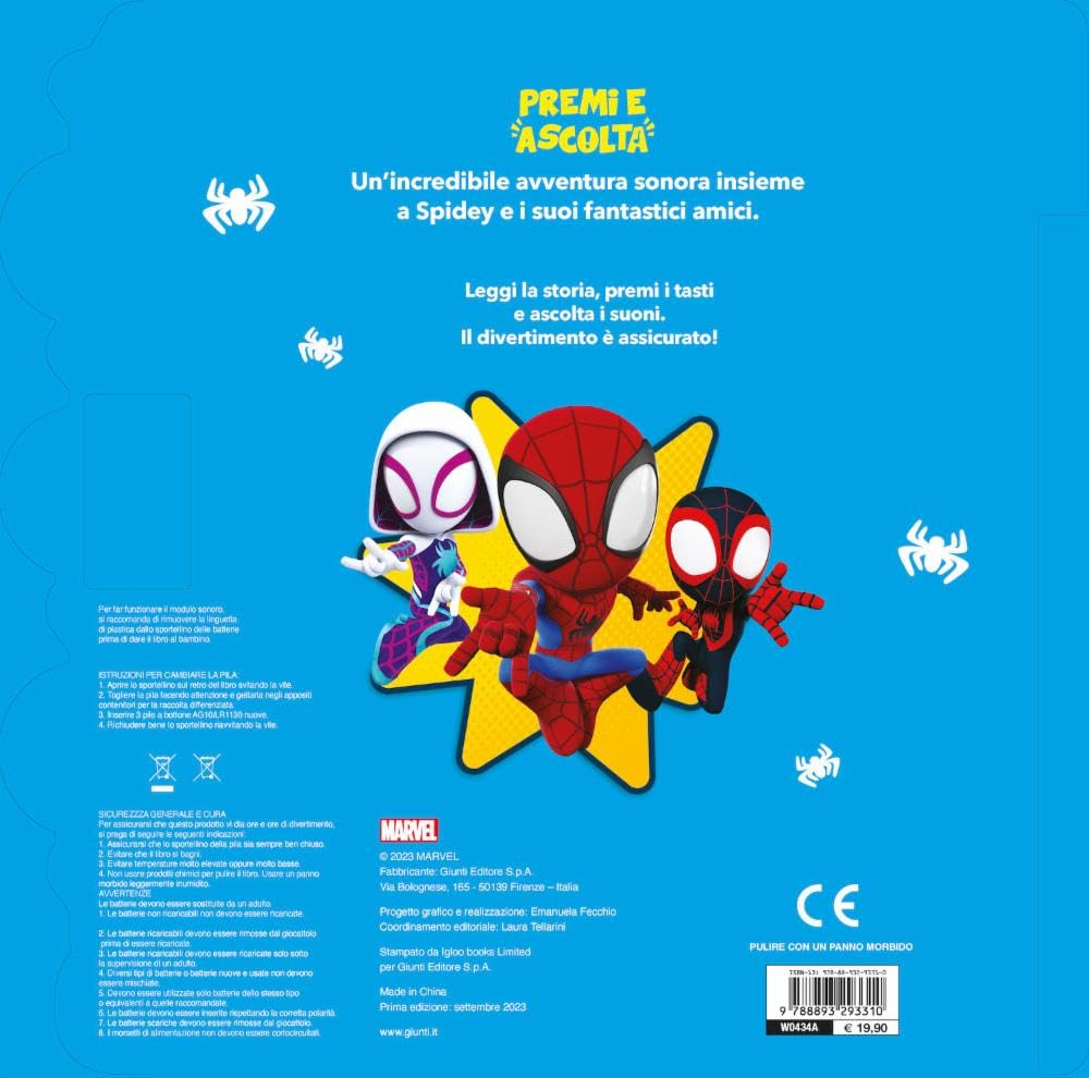 Spidey e i suoi fantastici amici. Premi e ascolta. Ediz. a colori
