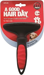 Mikki Dog, Puppy Grooming Anti Tangle Rake - Dematting Tool Removes Knots, Tangles and Matts - Large