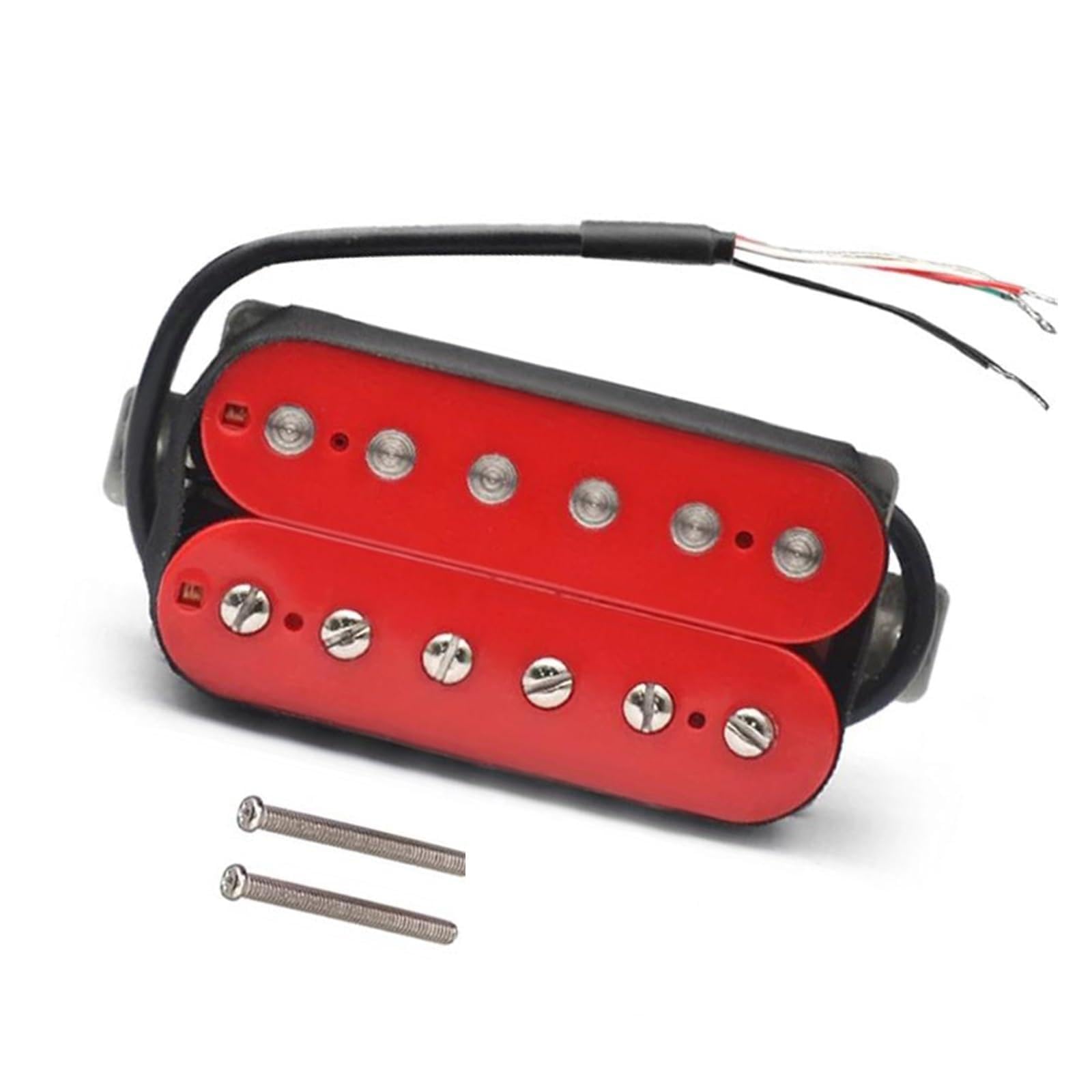 Przetwornik Do Gitary Elektrycznej Humbucker Double Coil Pickup Części Do Gitary Czerwony Przetwornik Części Gitary Elektrycznej(Bridge)