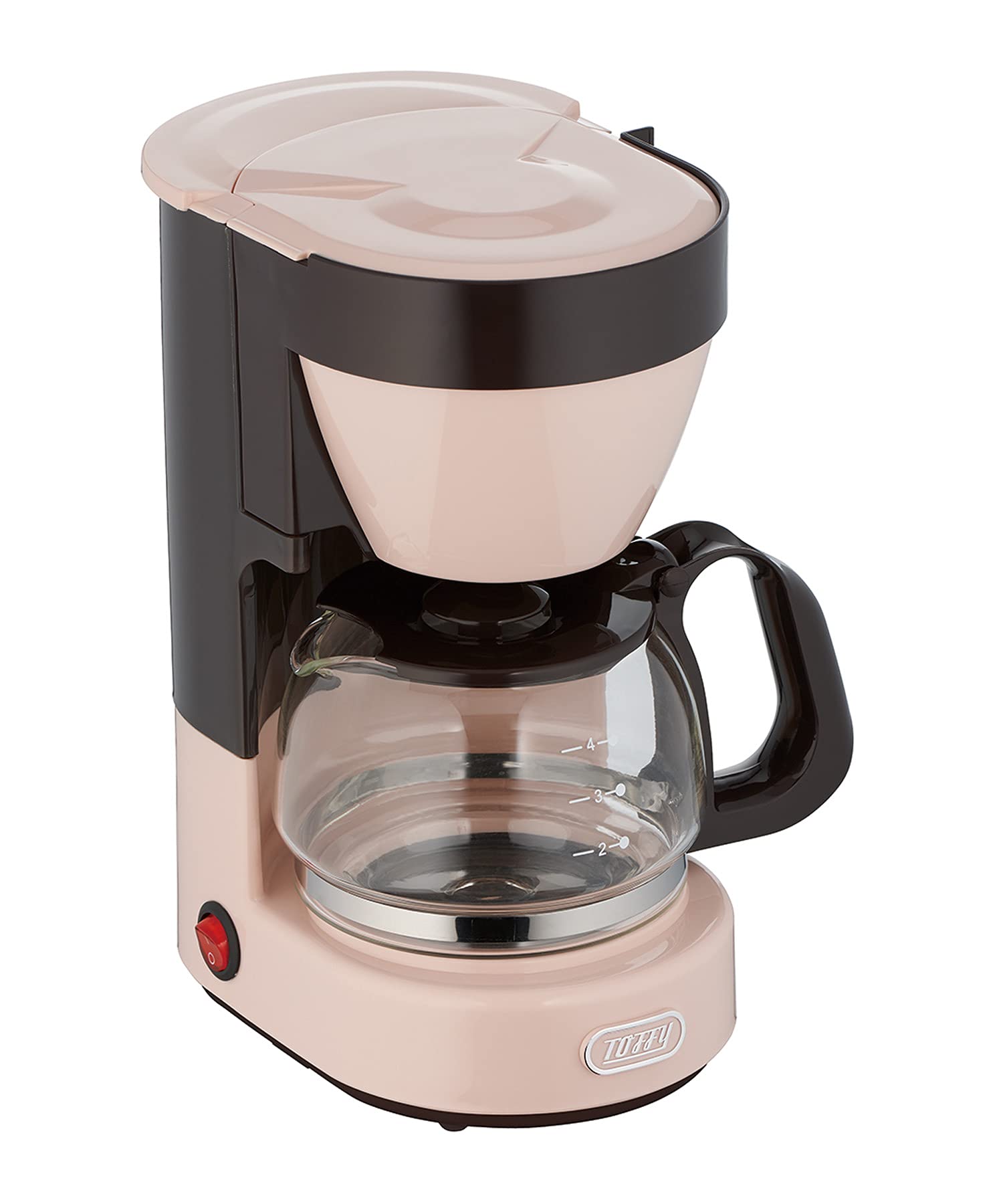 Toffy 4カップコーヒーメーカー K-CM1 (シェルピンク) ドリップ式 自動保温機能 ガラスポット メッシュフィルター付き K-CM1-SP( Amazon | Toffy 4カップコーヒーメーカー K-CM1 (シェルピンク