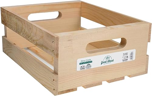 LEISURE ARTS Buena caja de madera de madera, caja de madera sin terminar, cajas para exhibición, cajas para almacenamiento, madera sin terminar,