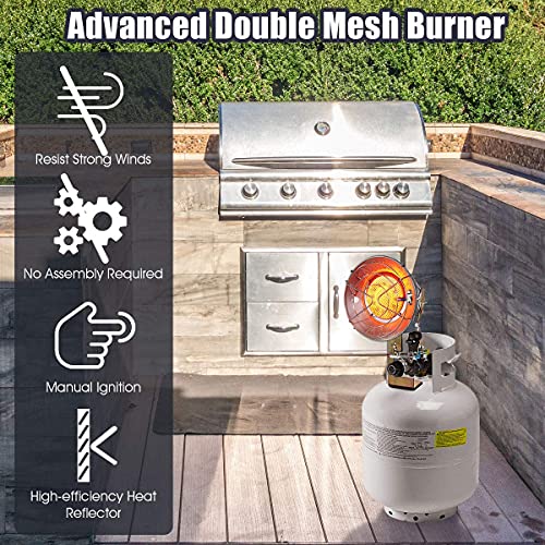 COSTWAY-15000-BTU-Propane-Tank-Top-Heater-Portable-Heater-with-Safety-Shut-off-Valve-and-Tip-over-Switch-CSA-Certification-for-Outdoor-Camping-Deluxe-Propane-Cylinder-not-Included