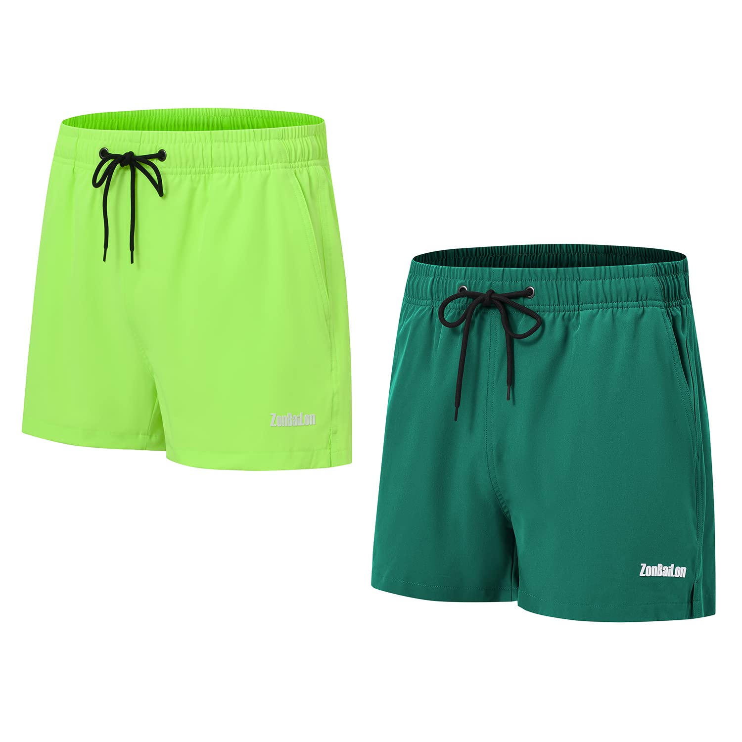 BIATWOWR Herren Freizeitshorts mit Elastischem Bund und Taschen für Training und Entspannung zu Hause
