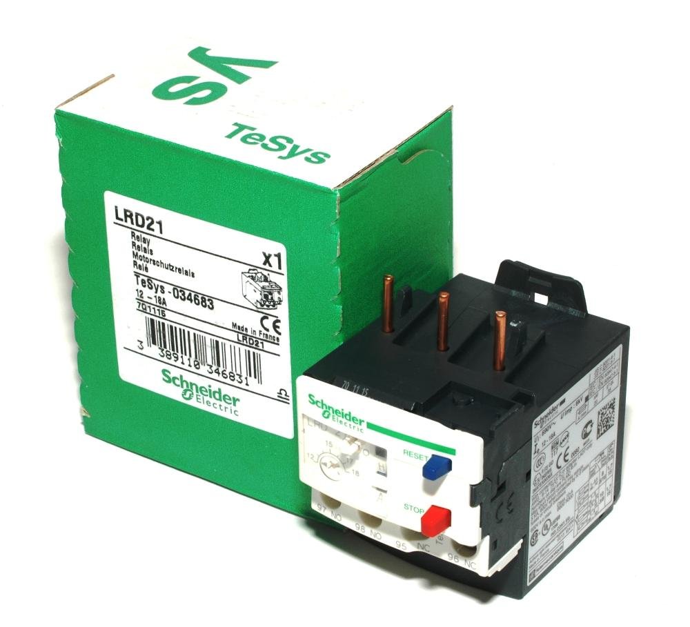 SCHNEIDER ELECTRIC Bimetallic Overload Relay 600Volt 18A Iec LRD21