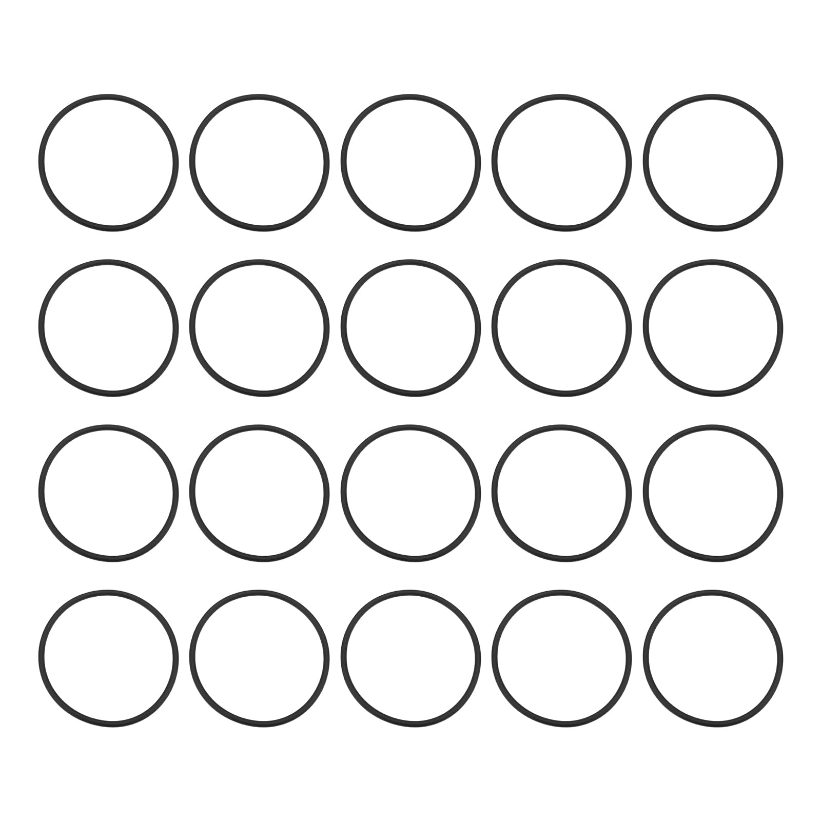 SG Store 20Pcs Nitrile Rubber O-Rings 110mm OD 100mm ID 5mm Width for Faucet Plumbing Automotive Repair