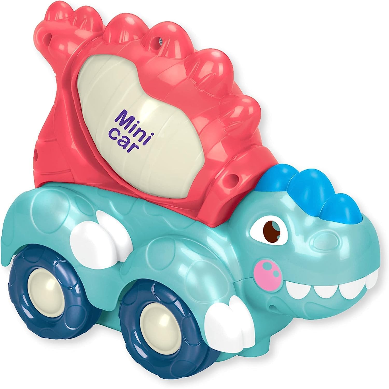 – Dinosaur Toddler Musical Toy, Turning Big Construction Car Theme with Light and Music, Blue