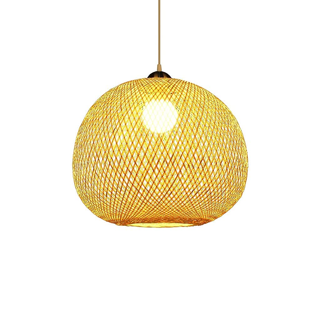 Lámpara de bambú estilo zen para crear ambientes relajantes en el salón