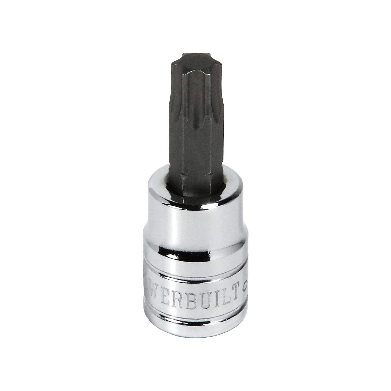 Powerbuilt 3/8-Inch Drive T-47 Star Torx Bit Socket, S2 Bit and Chrome-Vanadium Socket - 642408