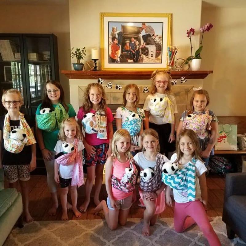 Miniatura 4 de Portabebés para niños pequeños con arnés delantero y trasero, largo de 59.1 in (mariposa)