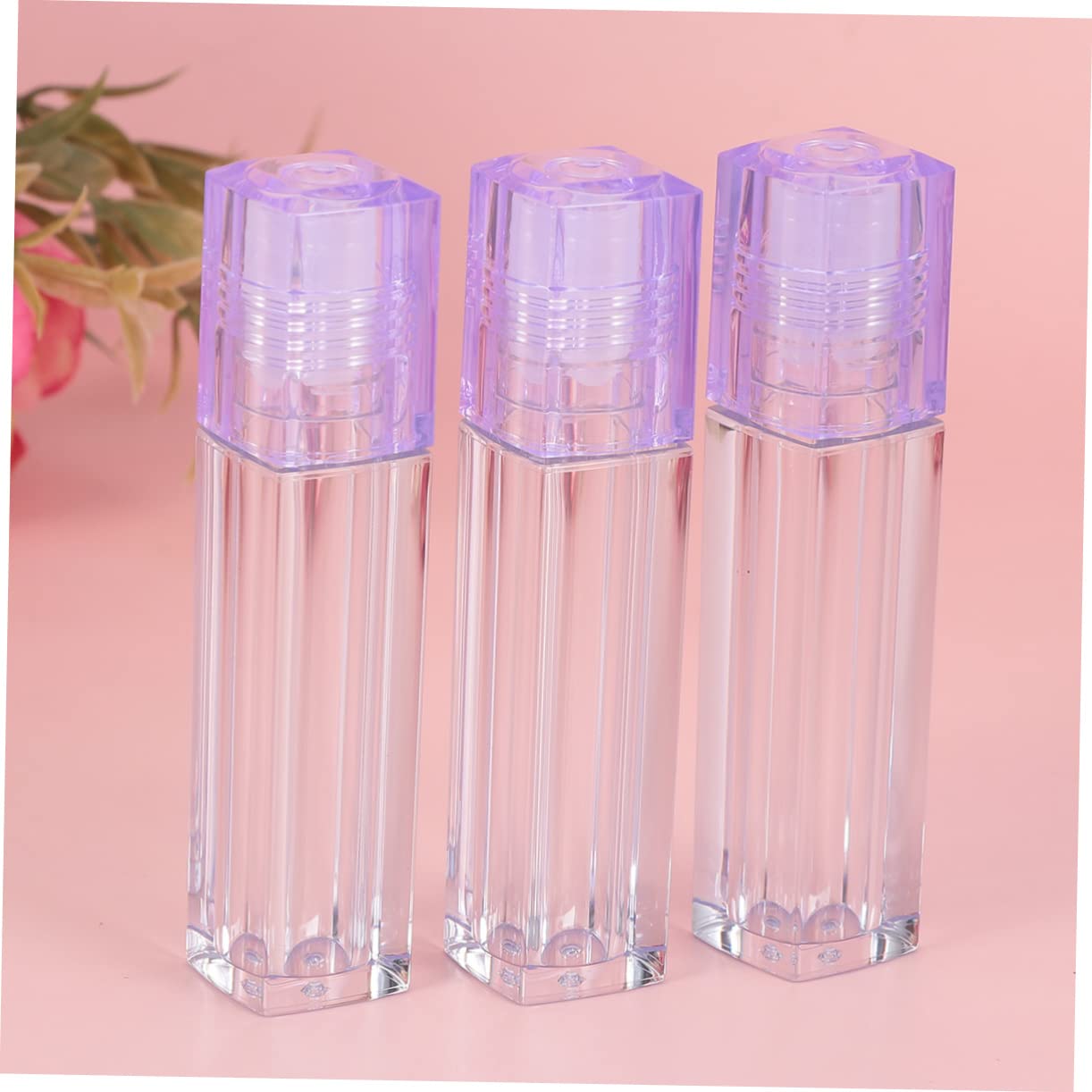 FRCOLOR 2juegos De Labial Hidratante Con Rodillo Refillable y Tapa Tonalidad Botellas De Labial Para Hidratación y Cuidado Labios