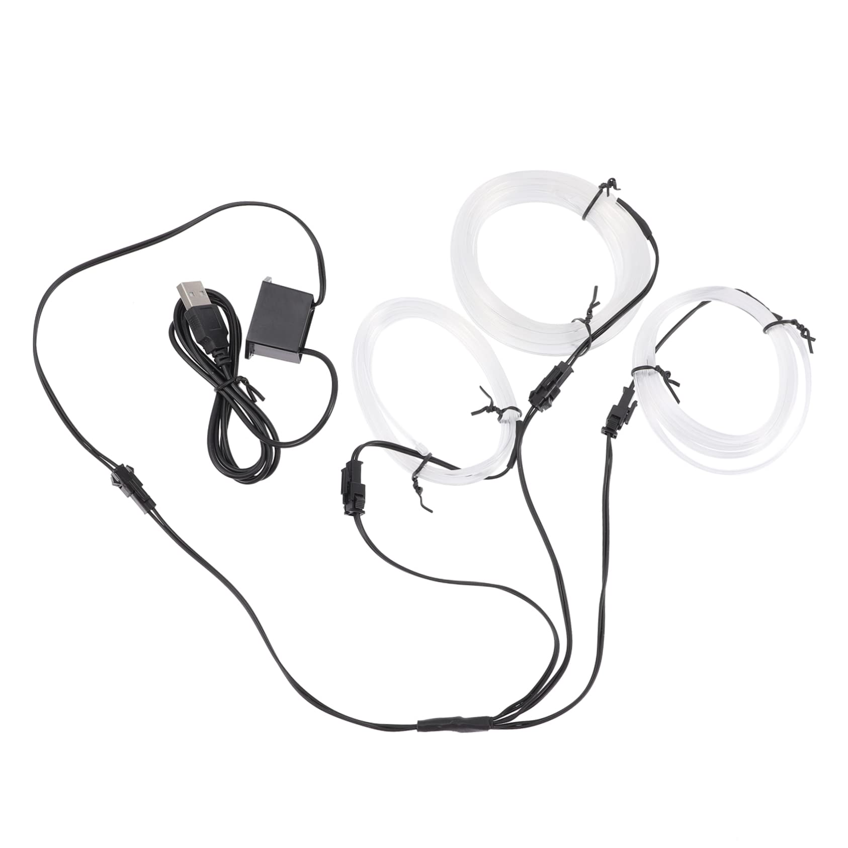 Alipis 3pcs Led Lights for Car High Brightness Easy Install USB-Powered Trimable Rope Light Kit for Ambience