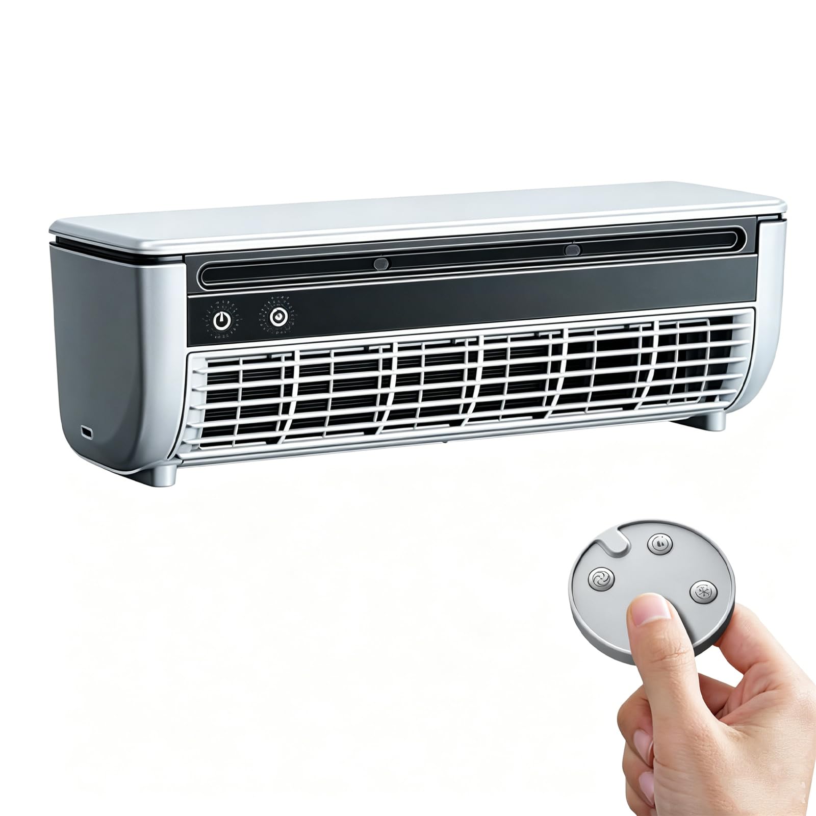 Enfriador de aire de pared para cocina y dormitorio con batería de 6000 mAh