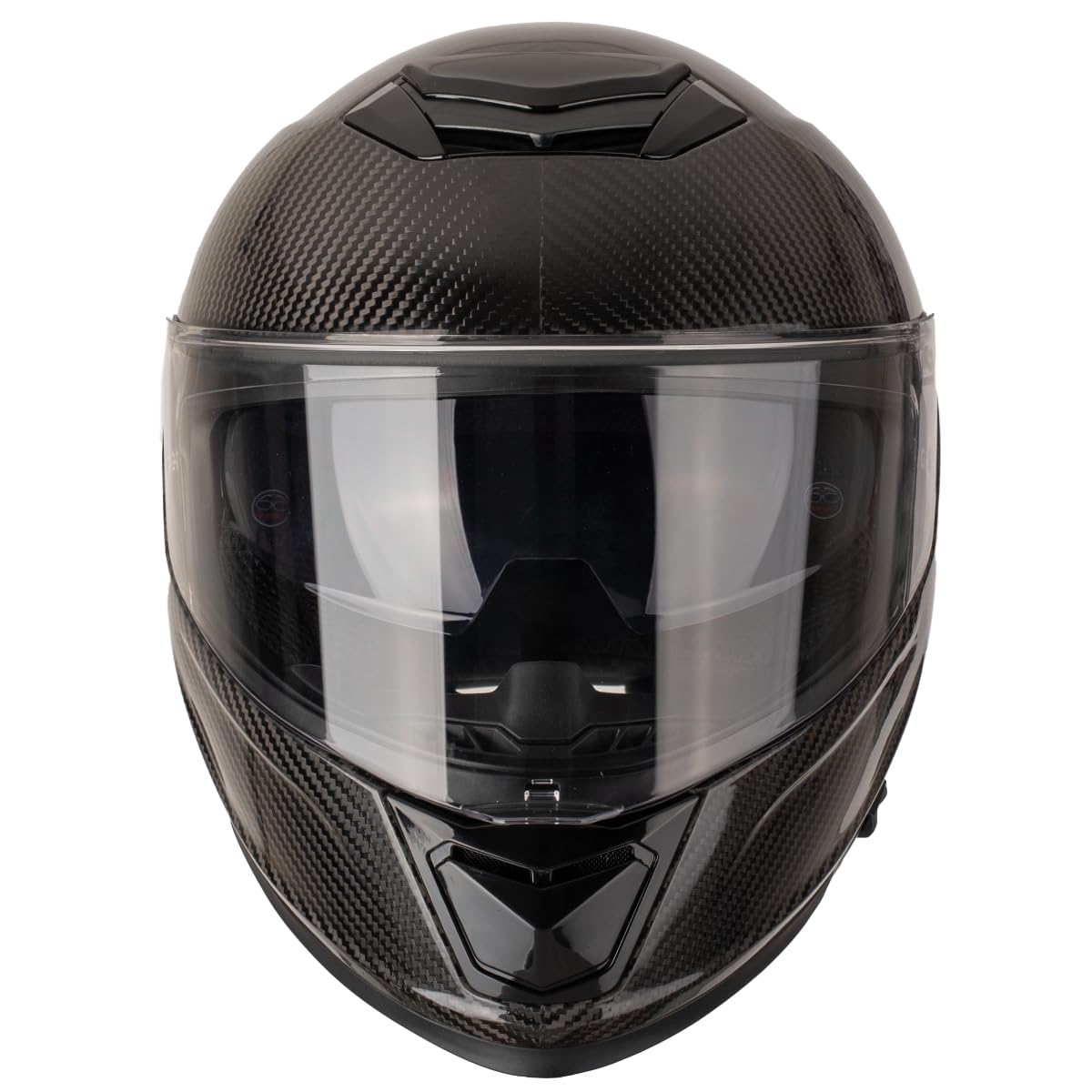 VINZ Dalton Carbon Integralhelm mit Sonnenblende | Motorradhelm / Vollvisierhelm ECE 22.06 | Full-Face Helm / Motorrad Helm für Damen & Herren | In Gr. XS - XXL