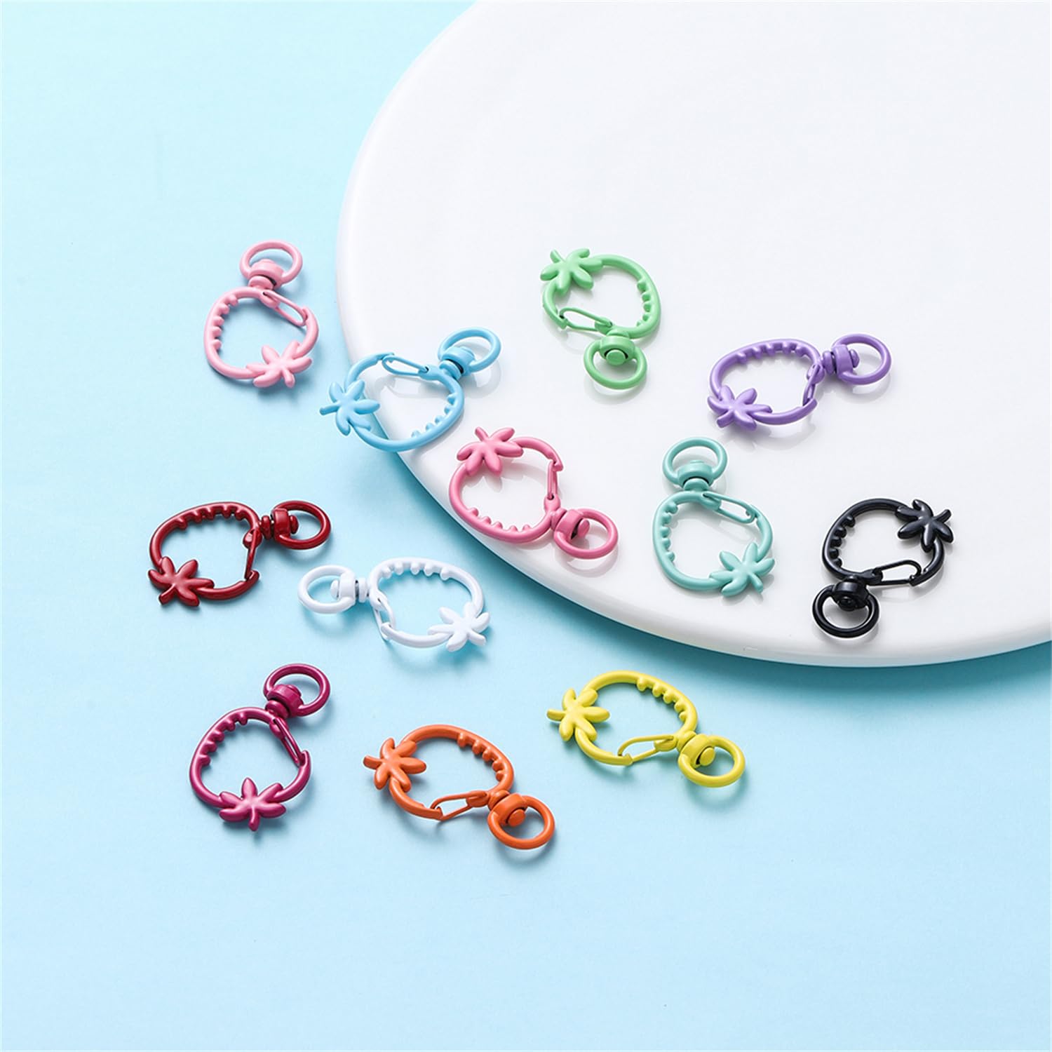 SSIBアクセサリー ストラップ 14個セット Amazon.com: 5Pcs Swivel Clasps Snap Hook, Strawberrie Shape
