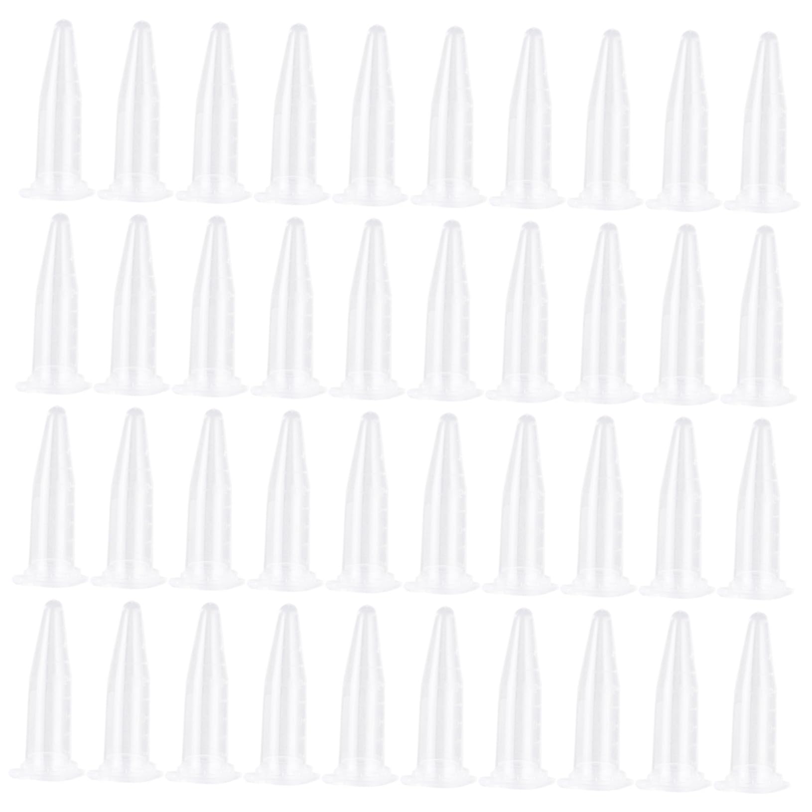 Alipis 1000pezzi Provette in Plastica da Fondo Conico Coperchi Adatti per Centrifuga Contenitori Trasparenti per Conservazione di Campioni Scala di Misurazione Accurata