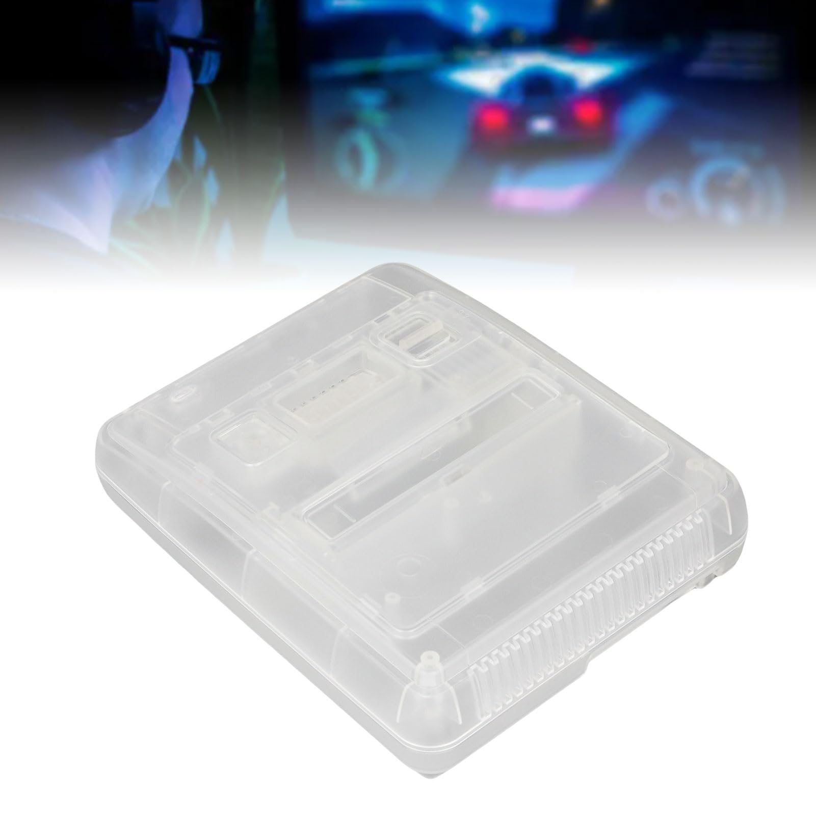 BONKZEBU Reemplazo de Carcasa Translúcida Premium para Consola SFC, Funda Protectora ABS a Prueba de Impactos para , Diseño Liviano para Entusiastas de los Juegos Retro