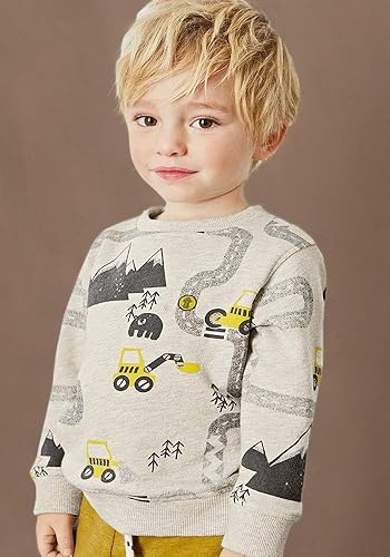 Miniatura 2 de Bumeex Sudadera de manga larga de algodón con cuello redondo para bebé niño 1-7T