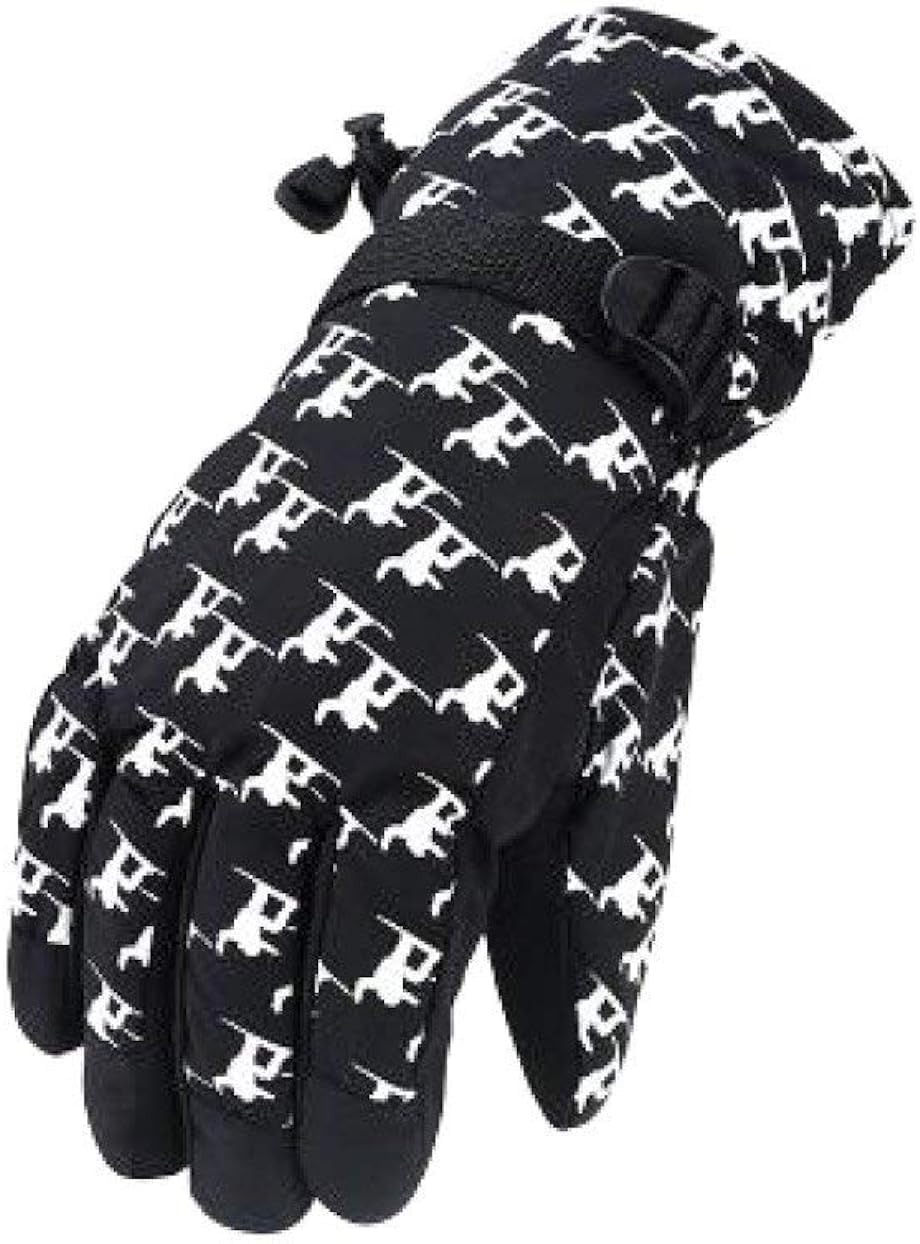 Unisex-Dorosłe Rękawiczki Narciarskie Rękawice Ciepłe Męskie Proste Zimowe Kobiet Wodoodporne Glamorous Glimple Outdoor Hallerying Grubszy Bawełniany Motocykl/Szary/Męskie