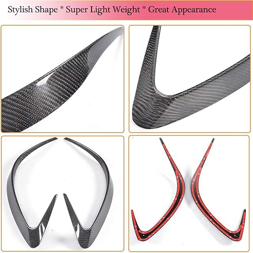 Miniatura 5 de MCARCAR KIT Ventilación de parachoques trasero compatible con Mercedes Benz GLE Class C292 Sport Coupe GLE43 GLE63 AMG 2015-2018 personalizado de