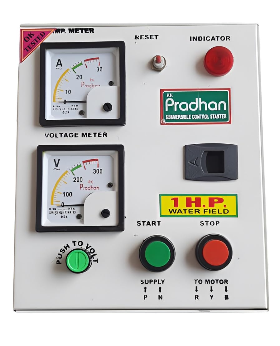 PRADHAN 1.0 HP Single Phase Water Field Heavy Duty Overload Reset Switch protection Submersible Pumps Motor Starter Panel 180-240V AC (B09NHNX2DT) Amazon Price History, Amazon Price Tracker