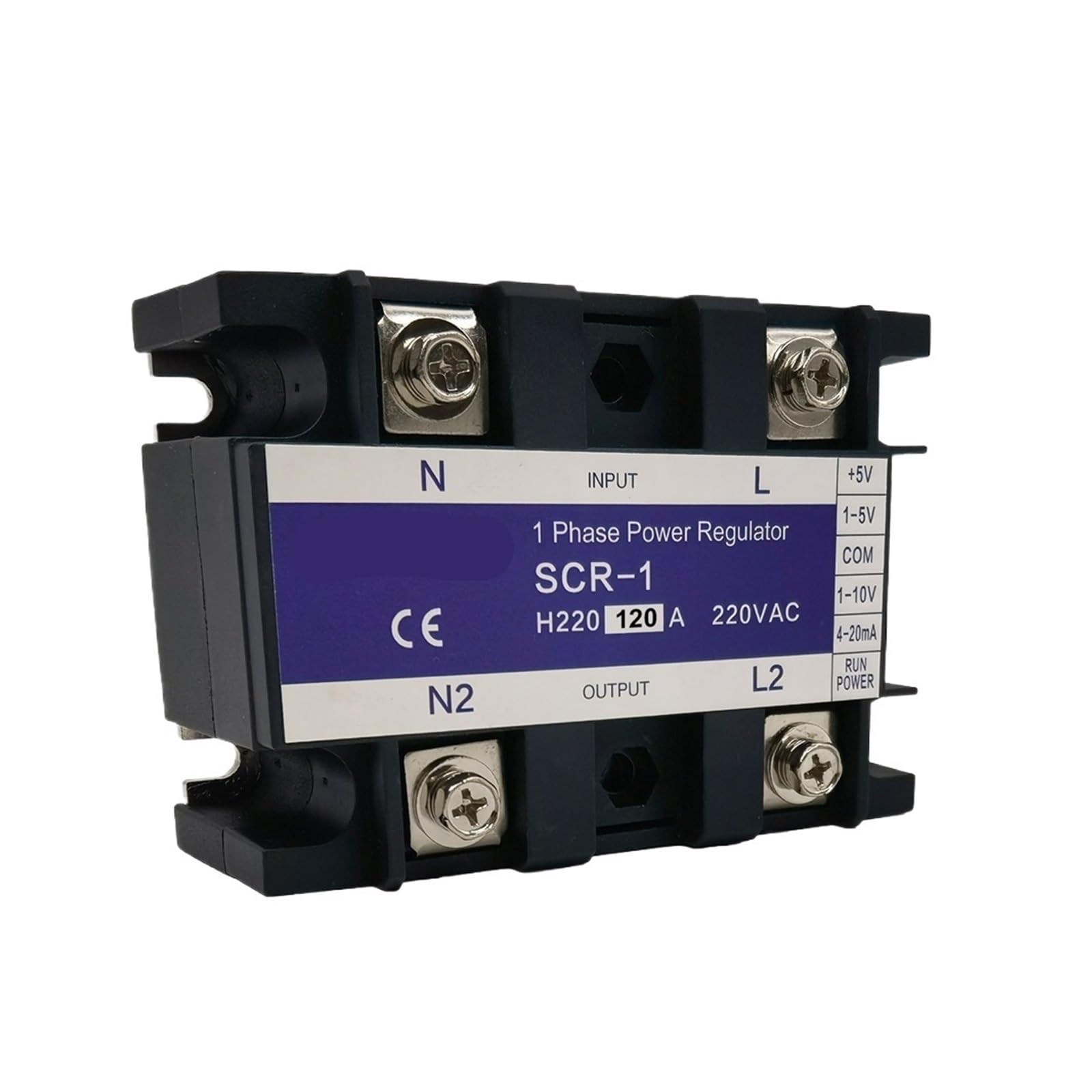 ZVQYSGIW 120A SCR-120A Single Phase Regulator Power Controller Module 0-10V 4-20mA 1-5V Potentiometer Control Signal
