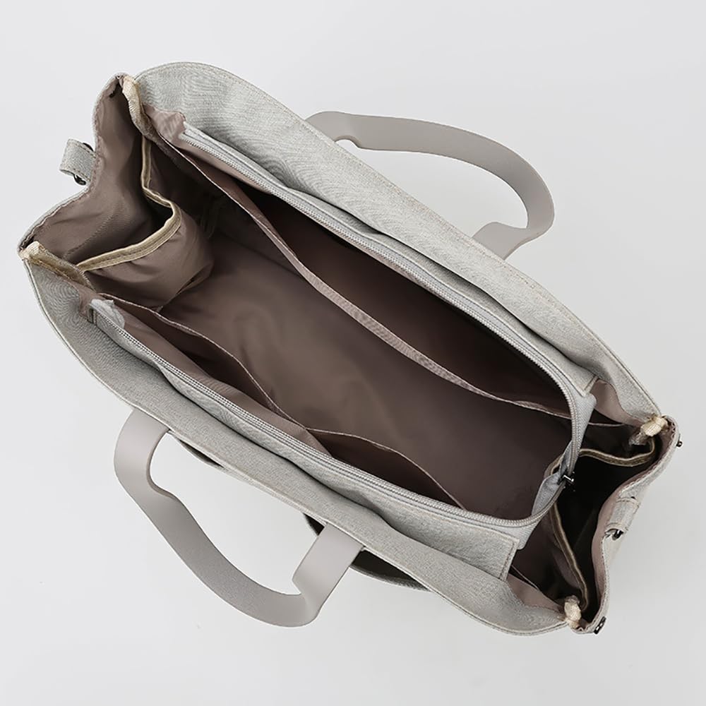Borse Fasciatoio Carrozzine, Nero, 2 Ganci Passeggino, Tasca Isolata, Borse Fasciatoio Passeggino Impermeabile, Tote Fasciatoio Grande Multifunzione, Borsa per Pannolini Bebè/Mamma Papà