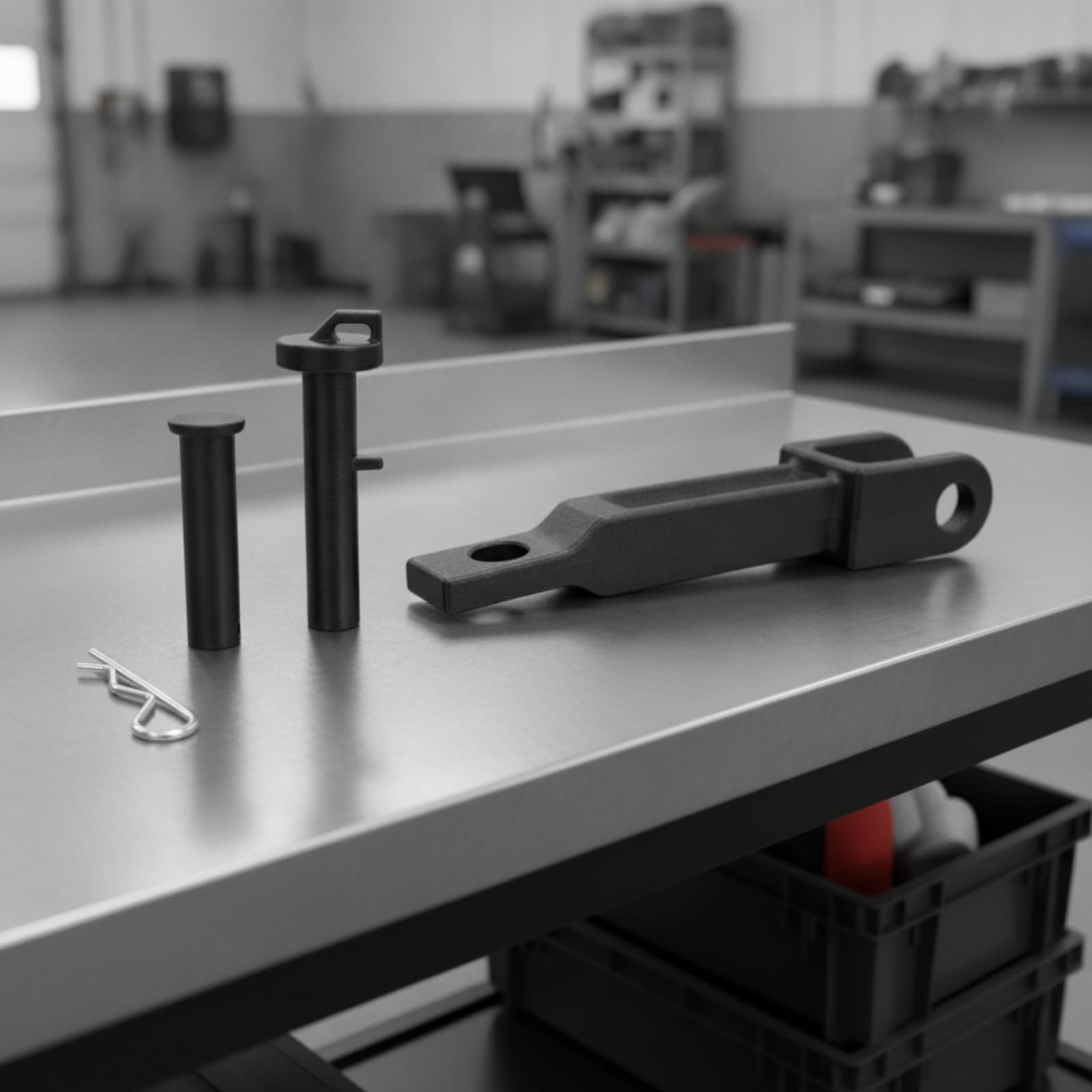 Gancio di Traino con Perno Professionale Gancio di Traino con Perno Trazione Facile da Installare Ferramenta per Camionisti, Meccanici, Officina