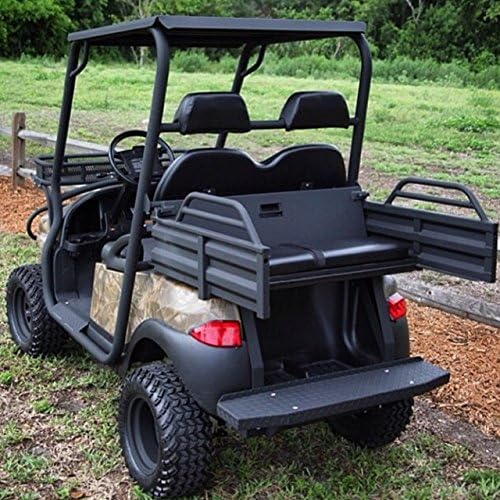 Black Steel Golf Cart Wheels and All-Terrain Tires - Set of 4