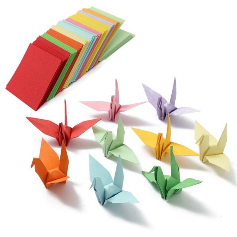 Amazon | amzmonnsuta 520PCS 折り紙 両面 千羽鶴用 おりがみ