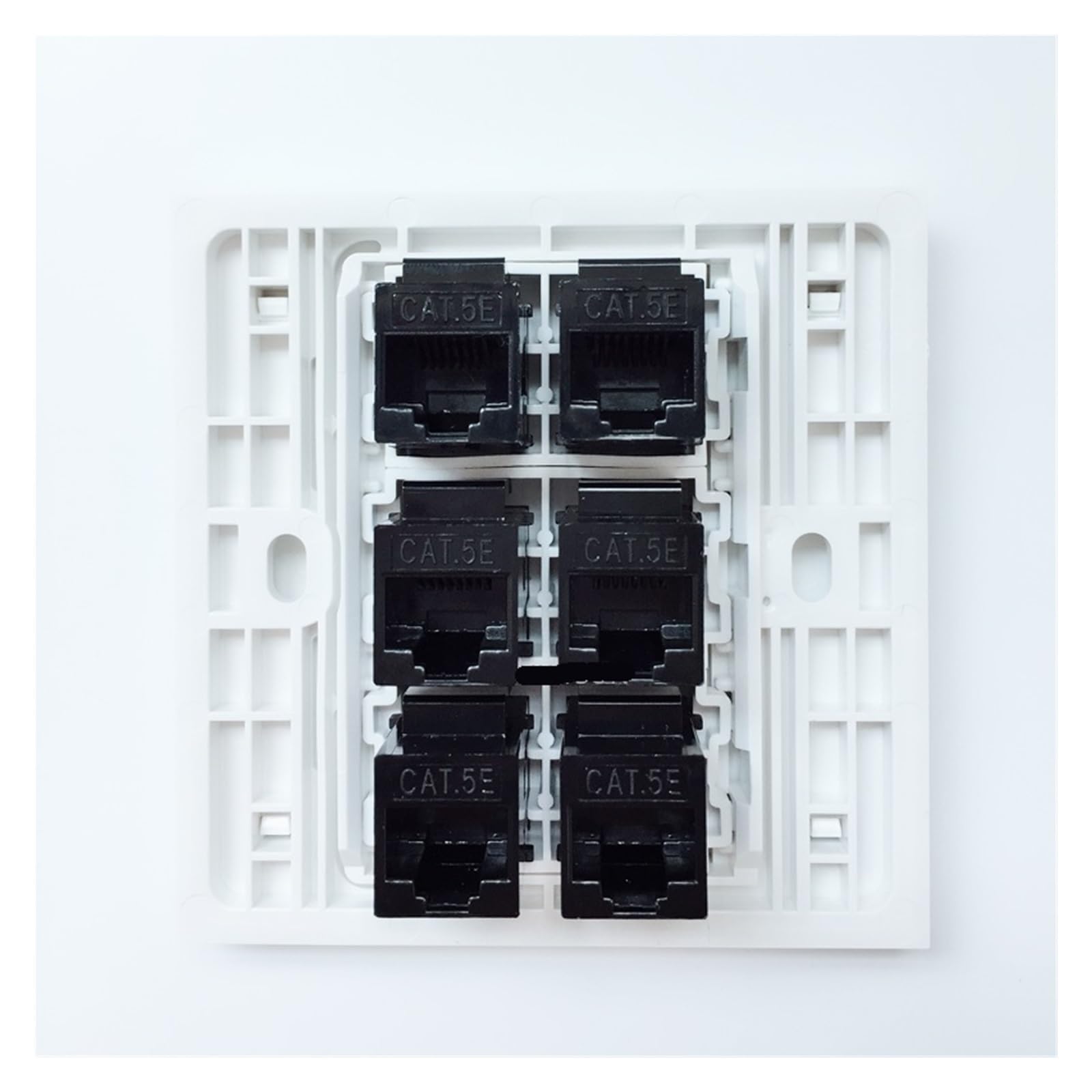 Jack da pannello femmina-femmina a 6 porte RJ45 5e a 6 porte(CAT6 RJ45)