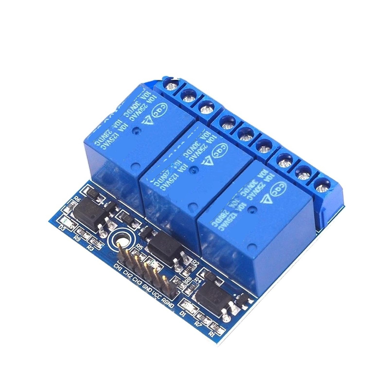 3,3 V 5 V Relaismodul 5 mA mit Optokoppler-Isolations-kompatiblem Signal(10 Pcs)