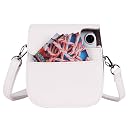 TEKTONIC White Instant Camera Case Compatible with Fujifilm Instax Mini 11, Mini 12 & Mini 13 | PU Leather Protective Bag with Pocket & Adjustable Shoulder Strap gallery image