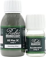 Vista 214 de Rubio Monocoat Aceite para Acabado de Madera 175 pies² - Puro Oil Plus 2C Aceite de Linaza para Madera Rápido de Secar, Ecológico para Uso