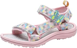 Sandálias infantis modernas respiráveis com sola grossa sandálias de verão leves e macias sandálias infantis sandálias de gelatina para meninas tamanho 13 (rosa, 2,5 crianças grandes)