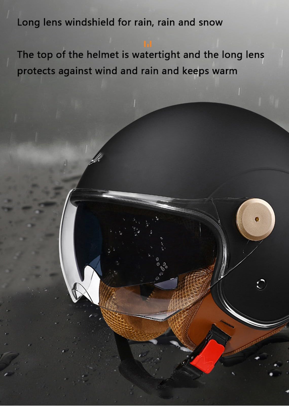 Bluetooth Casco Moto Jet con Doppia Visiera,ECE Omologato 3/4 Casco Moto Aperto Casco Moto Aperto per Crash Mofa Scooter Chopper Racing Casco per Donna e Uomo N,M=57-58cm